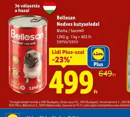 Lidl Bellosan Nedves kutyaeledel ajánlat