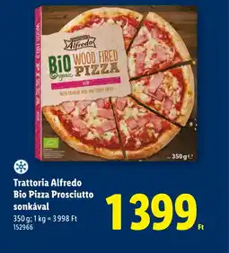 Lidl Trattoria Alfredo Bio Pizza Prosciutto ajánlat