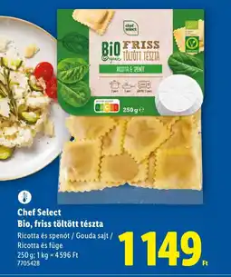 Lidl Chef Select Bio, friss töltött tészta ajánlat