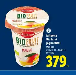 Lidl Milbona Bio Lassi joghurtital ajánlat