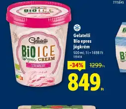 Lidl Gelatelli Bio eprés jégkrém ajánlat