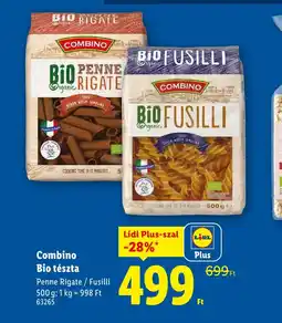 Lidl Combino Bio Tészta ajánlat