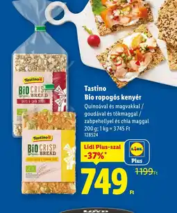 Lidl Tastino Bio ropogs kenyér ajánlat