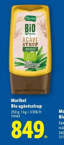 Lidl Maribel Bio agávészirup ajánlat