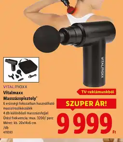 Lidl Vitalmaxx Masszázspisztoly ajánlat