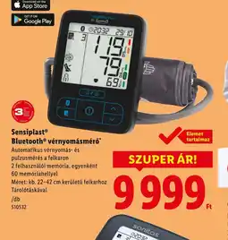 Lidl Sensiplast Bluetooth vérnyomásmérő ajánlat