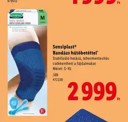Lidl Sensiplast Bandázs hűtőbetéttel ajánlat