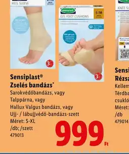 Lidl Sensiplast Zselés bandázs ajánlat