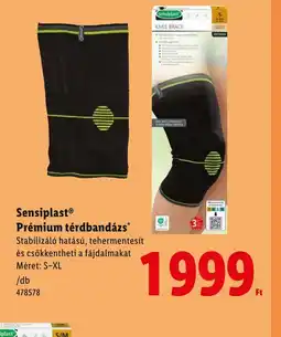 Lidl Sensiplast Prémium térdbandázs ajánlat
