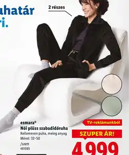 Lidl esmara Női plüss szabadidőruha ajánlat