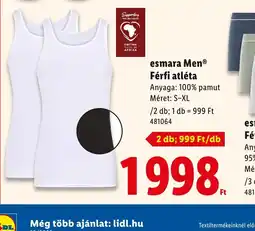 Lidl Esmara Men Férfi atléta ajánlat