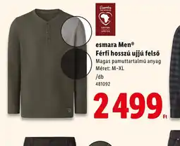 Lidl Esmera Men Férfi hosszú ujjú felső ajánlat