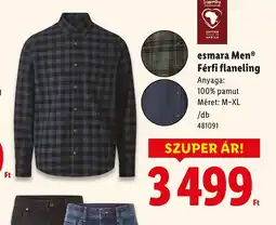 Lidl esmara Men Férfi flaneling ajánlat