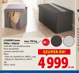 Lidl Livarno Home Ülőke / ülőpad ajánlat