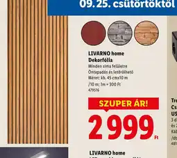 Lidl Livarno Home Dekorfolia ajánlat