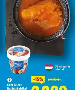 Lidl Chef Select Halászlé afrikai harcsafilével ajánlat