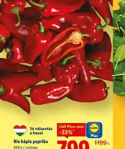 Lidl Bio Kápia Paprika ajánlat