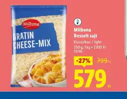 Lidl Milbona Reszelt sajt ajánlat