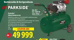 Lidl Parkside Silent Kompresszor ajánlat
