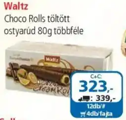 ÁRKLUB Waltz Choco Rolls töltött ostyarúd ajánlat