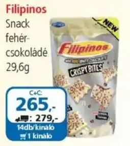 ÁRKLUB Filipinos Snack fehér- csokoládé ajánlat