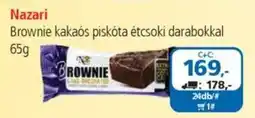 ÁRKLUB Nazari Brownie kakaós piskóta étcsoki darabokkal ajánlat