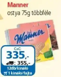 ÁRKLUB Manner ostya ajánlat