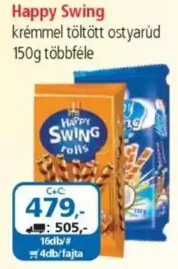 ÁRKLUB Happy Swing krémmel töltött ostyarúd ajánlat