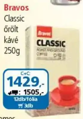 ÁRKLUB Bravos Classic őrölt kávé ajánlat