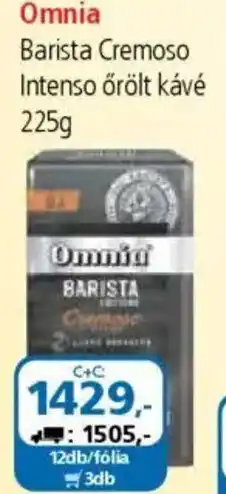 ÁRKLUB Omnia Barista Cremoso Intenso őrölt kávé ajánlat