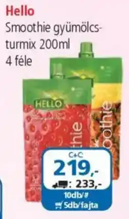 ÁRKLUB Hello Smoothie gyümölcs- turmix ajánlat