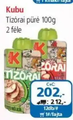 ÁRKLUB Kubu Tízórai püré ajánlat
