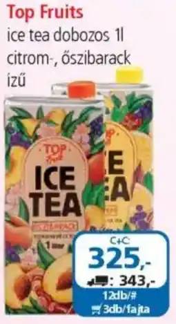 ÁRKLUB Top Fruits ice tea dobozos ajánlat