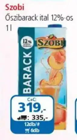 ÁRKLUB Szobi Őszibarack ital 12%-os ajánlat