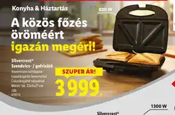 Lidl Silvercrest Szendvics- / gofrisütő ajánlat