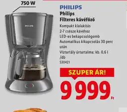 Lidl Philips Filteres kávéfőző ajánlat
