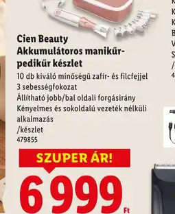 Lidl Cien Beauty Akkumulátoros manikűr-pedikűr készlet ajánlat