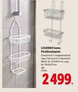 Lidl Livarno Home Fürdőszobapolc ajánlat
