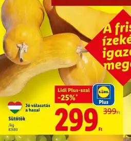 Lidl Sütőtök ajánlat