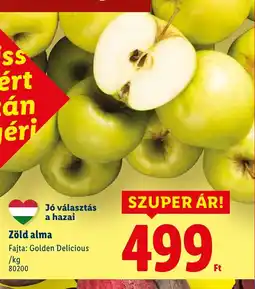 Lidl Zöld alma ajánlat