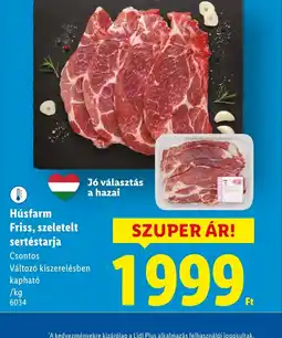 Lidl Húsfarm Friss, szeletelt sertéstarja ajánlat