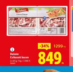 Lidl Dulano Csíkozott bacon ajánlat