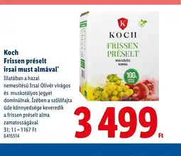 Lidl Koch Frissen préselt ajánlat