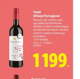 Lidl Teleki Villányi Portugieser ajánlat