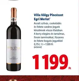 Lidl Villa Völgy Pincészet Egri Merlot ajánlat
