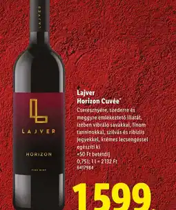 Lidl Lajver Horizon Cuvée ajánlat