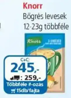 ÁRKLUB Knorr Bögrés levesek ajánlat