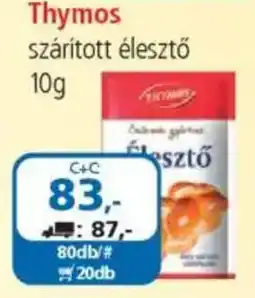 ÁRKLUB Thymos szárított élesztő ajánlat
