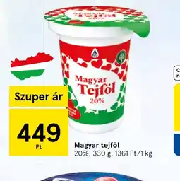 Tesco Magyar tejföl ajánlat