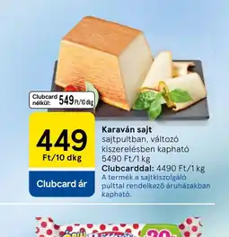 Tesco Karaván sajt ajánlat